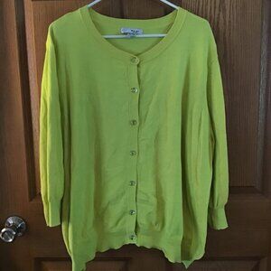 WD NY Yellow Cardigan